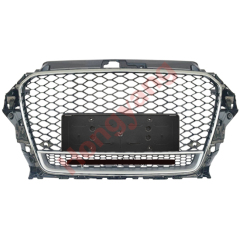 Car Auto Spare Parts Bodykit No Logo Grille for Audi A3-(2014-2016) Upgrade to RS3-(2014-2016) Style/Silver 2014 2015 2016,www.hongyangcorp.com,Car Auto Spare Parts Bodykit No Logo Grille for Audi A3-(2014-2016) Upgrade to RS3-(2014-2016) Style/Silver 2014 2015 2016