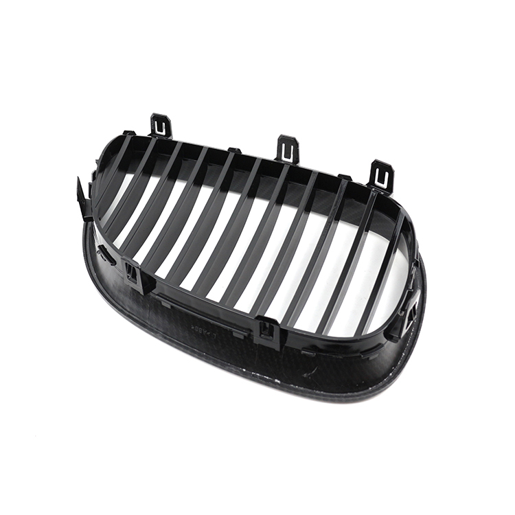 Gloss Black Single Slat Front Bumper Mesh Protector Guard Grille Car Front Grille Fit for BMW Series 5 E60 2003-2010