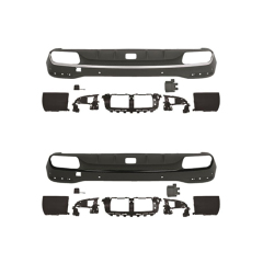 Car Body Kit Rear Bumper Rear Diffuser for Mercedes Benz Class GLS X167 Upgrade to AMG53 2020-2024 With Hole Silver/Black,www.hongyangcorp.com,Car Body Kit Rear Bumper Rear Diffuser for Mercedes Benz Class GLS X167 Upgrade to AMG53 2020-2024 With Hole Silver/Black