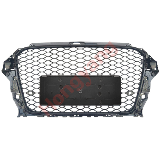 Car Auto Spare Parts Bodykit No Logo Grille for Audi A3-(2014-2016) Upgrade to RS3-(2014-2016) Style/Black 2014 2015 2016,www.hongyangcorp.com,Car Auto Spare Parts Bodykit No Logo Grille for Audi A3-(2014-2016) Upgrade to RS3-(2014-2016) Style/Black 2014 2015 2016
