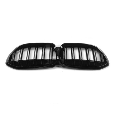 Hot Sale Gloss Black Dual Slat DIY Upper Front Bumper Mesh Grille Car Front Grille Fit for BMW Series 3 G20 2018
