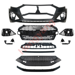 Car Auto Spare Parts  Bodykit Front Bumper Assy for Audi A4 Upgrade to RS4 2021 2022 2023 2024,www.hongyangcorp.com,Car Auto Spare Parts  Bodykit Front Bumper Assy for Audi A4 Upgrade to RS4 2021 2022 2023 2024