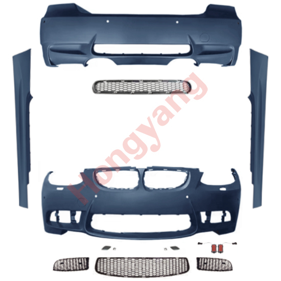 Car Body Kit Rear Bumper Car Front Bumper for BMW 3Series E92 Modified to M3 2006-2009 All Mesh Style