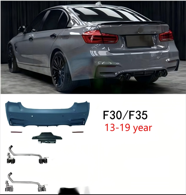 M3 rear bumper + metal exhaust