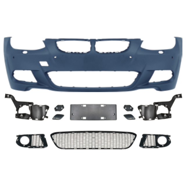 Car Body Kit Front Bumper Assy for BMW 3Series E92 Upgrade to M-Tech 2006-2009 With Fog Lamp Hole Style