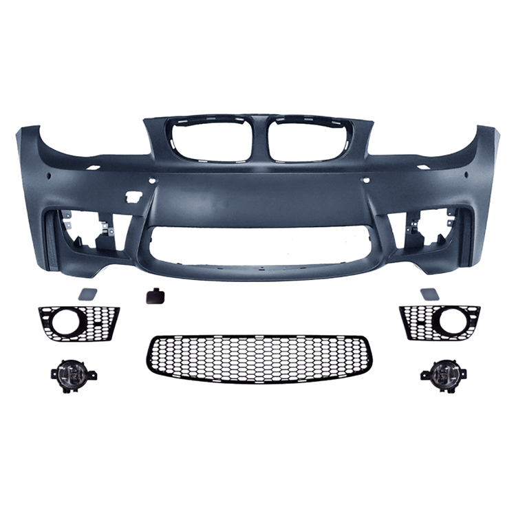 Auto Spare Parts Car Front Bumper Assy Grille Rear Diffuser Bodykit for BMW 1 Series E82 E87 Modified to 1M 2008-2011