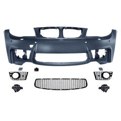 Auto Spare Parts Car Front Bumper Assy Grille Rear Diffuser Bodykit for BMW 1 Series E82 E87 Modified to 1M 2008-2011