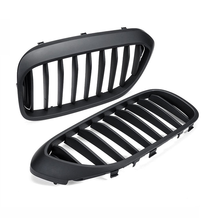 Matte Black Car Front Bumper Grille Double Line for BMW 5 Series G30/G38 2018-2020