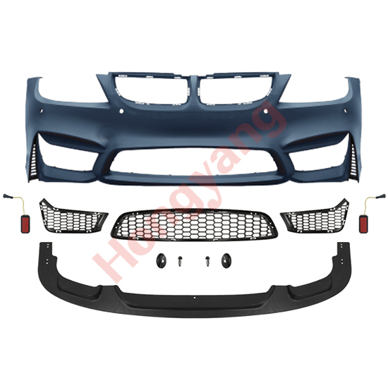 Car Body Kit Front Bumper Assy for BMW 3Series E90 Modified to M4 2005-2008 All Mesh Style