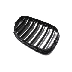 Car Parts Dealers Gloss Black Dual Slat Replacement Front Bumper Mesh Radiator Grille Car Grille Fit for BMW F01 2008-2015