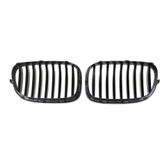 Automotive Accessories Replacement Gloss Black Single Slat Front Bumper Mesh Grille Car Grille for BMW F01 2008-2011