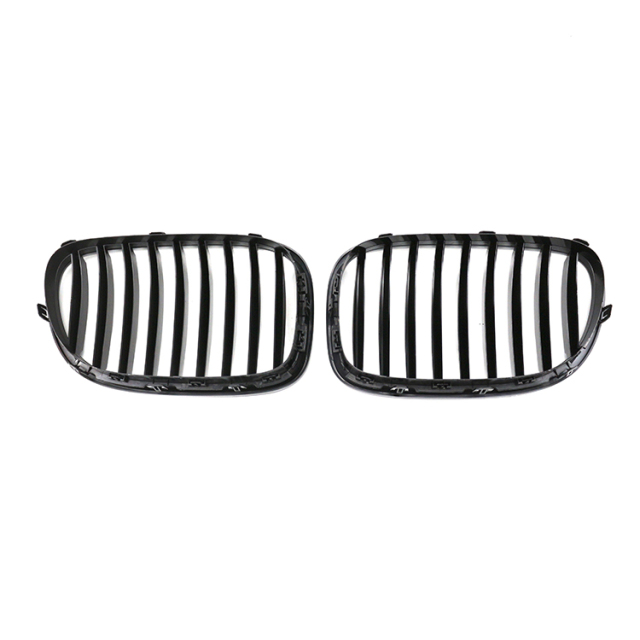 Automotive Accessories Replacement Gloss Black Single Slat Front Bumper Mesh Grille Car Grille for BMW F01 2008-2011