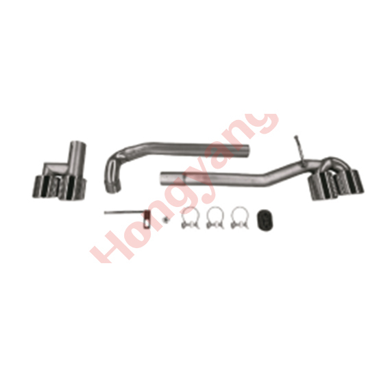 Auto Spare Parts Car Rear Bumper Exhaust Pipe Silver Bodykit for BMW 5Series F10 F18 Modified to M4 2011-2017