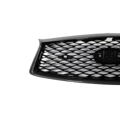 Car Front Bumper Grille for Infiniti Q50 2018-2024 Black Carbon Look Frame C/W 3 Holes 62310-6HH0C,www.hongyangcorp.com,Car Front Bumper Grille for Infiniti Q50 2018-2024 Black Carbon Look Frame C/W 3 Holes 62310-6HH0C