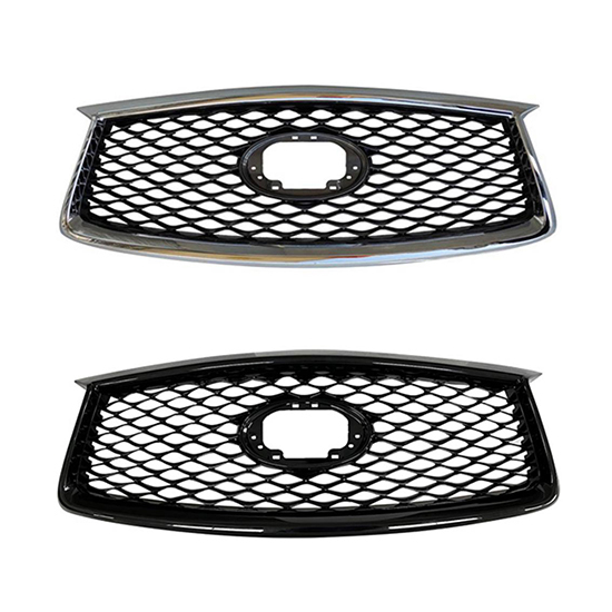 Car Front Bumper Grille for Infiniti QX50 2019-2022 Car Grill Chrome/Glossy Black 62310-5NN0A