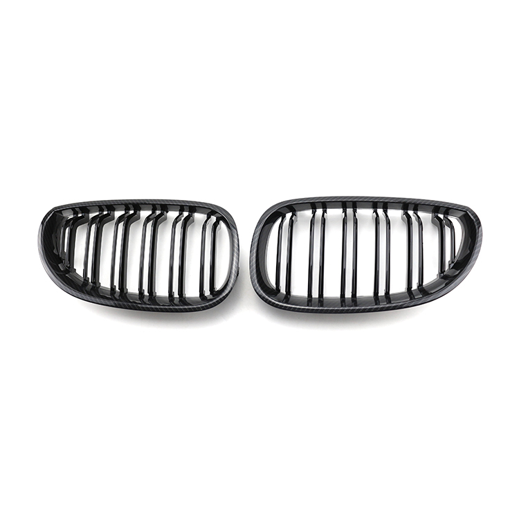 Carbon Look Single Slat Black Aftermarket Front Bumper Mesh Radiator Grille Car Front Grille Fit for BMW E60 2003-2010,www.hongyangcorp.com,Carbon Look Single Slat Black Aftermarket Front Bumper Mesh Radiator Grille Car Front Grille Fit for BMW E60 2003-2010