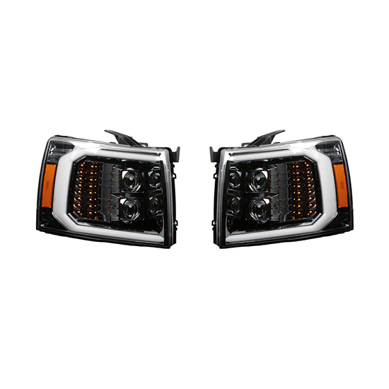 Car Body Kits Headlight 2 Halogen Lens White Day Light Matte Black & Chrome Plated Decorative Frame for Chevrolet GMC 2007-2013,www.hongyangcorp.com,Car Body Kits Headlight 2 Halogen Lens White Day Light Matte Black & Chrome Plated Decorative Frame for Chevrolet GMC 2007-2013