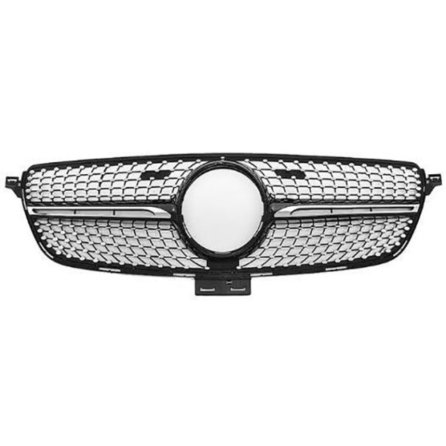 Car Accessories Car Grille for Mercedes Benz GLE W166 2016-2019 Diamond GTR Black Silver,www.hongyangcorp.com,Car Accessories Car Grille for Mercedes Benz GLE W166 2016-2019 Diamond GTR Black Silver