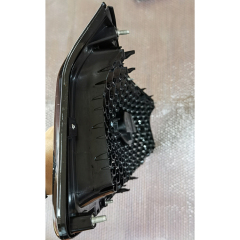 New Car Accessories Front Bumper Mesh Grille Fit for Infiniti Q50 2018-2019 Gloss Black W/I 3 CAMERA HOLES