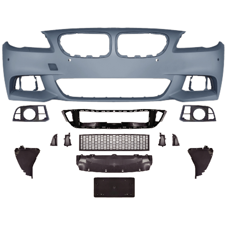 Auto Spare Parts Car Front Bumper Assy Bodykit for BMW 5Series F10 F18  Modified to M-Tech 2015-2017 With Fog Lamp
