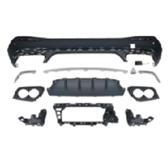Auto Parts Car BodyKit Rear Bumper Rear Diffuser for Mercedes Benz Class GLC X254 Upgrade to AMG43 2023+ Silver,www.hongyangcorp.com,Auto Parts Car BodyKit Rear Bumper Rear Diffuser for Mercedes Benz Class GLC X254 Upgrade to AMG43 2023+ Silver