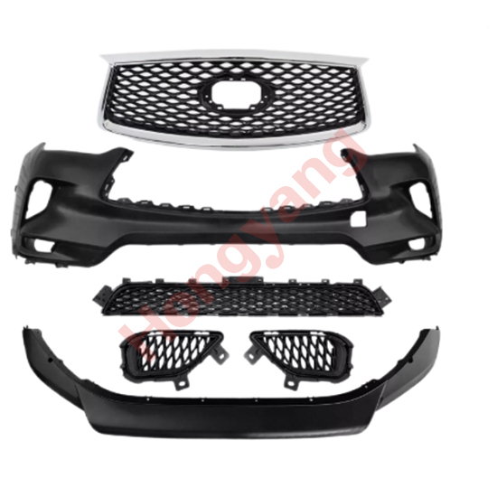 Car Bumper Car Complete Front Bumper Cover W/Grill Set for Infiniti QX50 2019-2021 62022-5NA0H