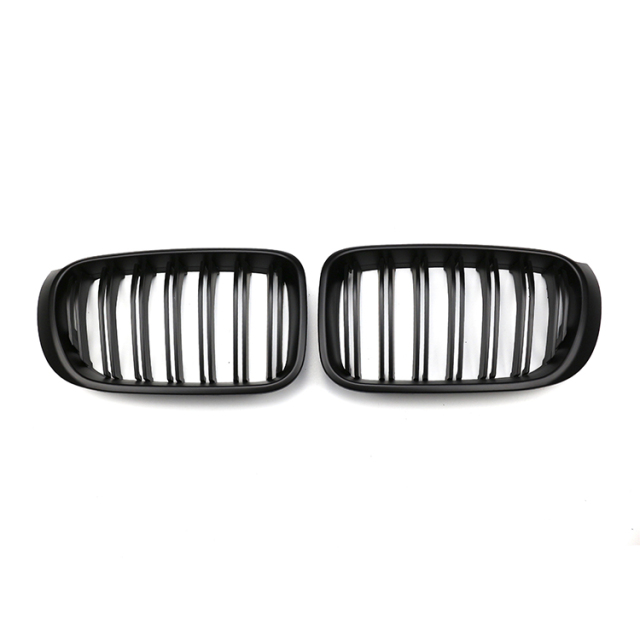 Double Slat Matte Black