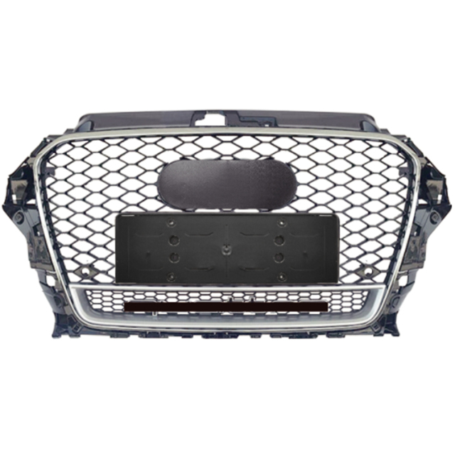 Car Auto Spare Parts Bodykit Grille for Audi A3 Upgrade to RS3 Silver 2014 2015 2016,www.hongyangcorp.com,Car Auto Spare Parts Bodykit Grille for Audi A3 Upgrade to RS3 Silver 2014 2015 2016
