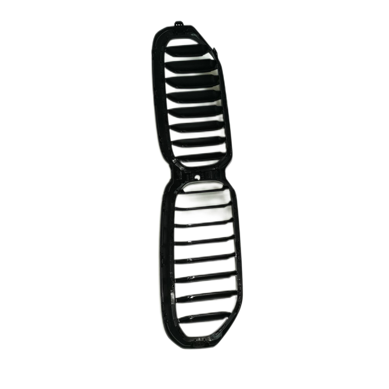 Carbon Look Dual Slat Paint Replacement Front Bumper Mesh Radiator Grille Car Front Grille Fit for BMW Series 5 G30 2020
