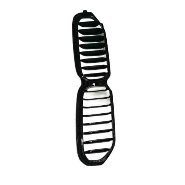 Carbon Look Dual Slat Paint Replacement Front Bumper Mesh Radiator Grille Car Front Grille Fit for BMW Series 5 G30 2020