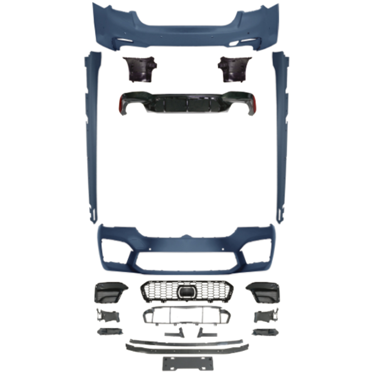 Auto Spare Parts Car Front Bumper Assy Grille Front Lip Spoiler Bodykit for BMW 5Series G30 G38 Modified to M5 2021-2023