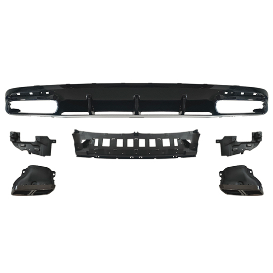 Auto Parts Car Rear Bumper Rear Diffuser With Exhaust Pipe for Mercedes Benz Class S W217 2013-2020 Upgrade to S63/S65 2018-2020,www.hongyangcorp.com,Auto Parts Car Rear Bumper Rear Diffuser With Exhaust Pipe for Mercedes Benz Class S W217 2013-2020 Upgrade to S63/S65 2018-2020