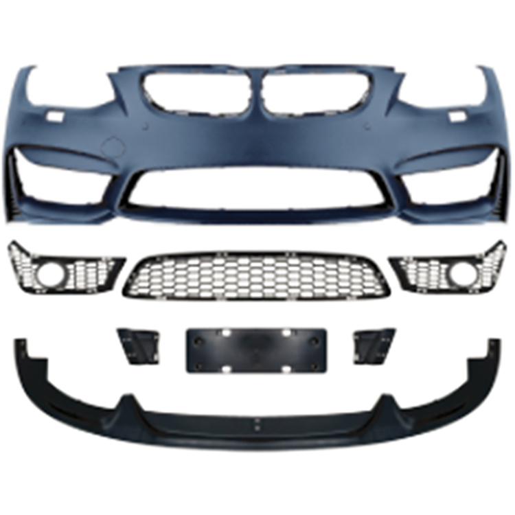Car Body Kit Front Bumper Assy for BMW 3Series E92 Modified to M4 2010-2013 With Fog Lamp Hole Style
