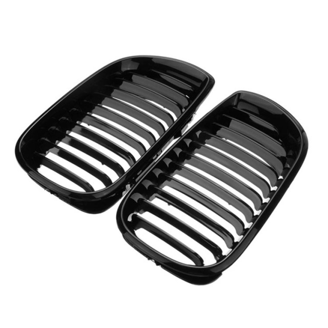 Hot Selling Bumper Grilles Single Line Glossy Black ABS Car Grills for BMW 3 Series E46 -Four Doors 2002-2004