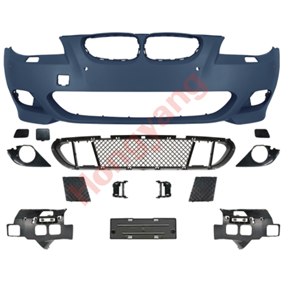 Auto Spare Parts Car Front Bumper Assy Grille Front Lip Spoiler Bodykit for BMW 5 Series E60 Modified to M-Tech 2008-2010