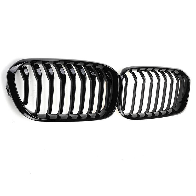 Facelift Kit Classic Auto Front Bumper for BMW 1 Series F20 2015-2017 Single Slat Gloss Black Kidney Grill Upgrade Modification
