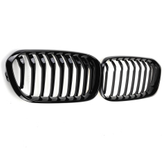 Facelift Kit Classic Auto Front Bumper for BMW 1 Series F20 2015-2017 Single Slat Gloss Black Kidney Grill Upgrade Modification