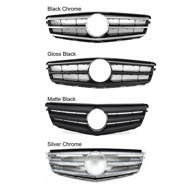 Auto Parts Car Body Kits Front Grille for Benz C W204 2007-2014 Sports Black Chrome,www.hongyangcorp.com,Auto Parts Car Body Kits Front Grille for Benz C W204 2007-2014 Sports Black Chrome