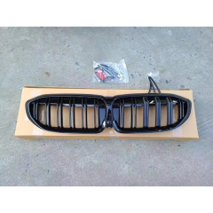 Hot Selling  LED Car Front Grills Gloss Black Doule Slat Grille Car Grill for BMW G20 3 Series