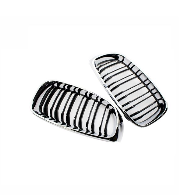 Hot Sale Auto Parts Double Slat Chrome Black Front Bumper Mesh Grille Car Front Grille Fit for BMW 3 Series F34 GT 2012-IN