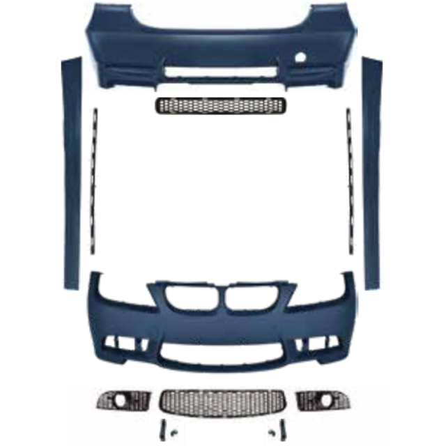 Car Modified Body Kit Fenders Rear Diffuser Front Lip for BMW 3Series E90 Modified to M3 2009-2012 With Fog Lamp Hole Style
