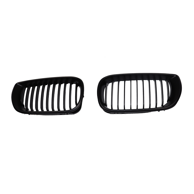Car Front Bumper Grille for BMW 3 Series E46 Single Slat Line Matte Black  Mesh Grille 2002-2005