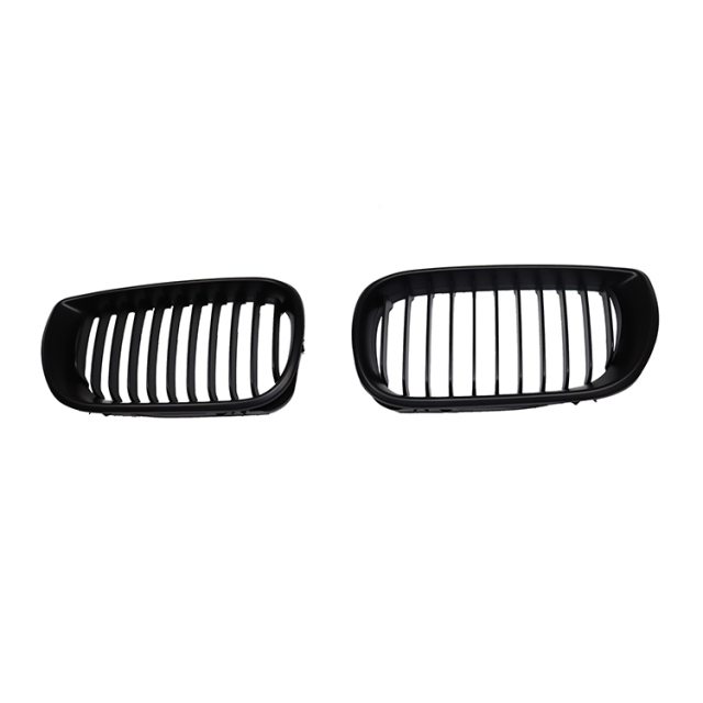 Car Front Bumper Grille for BMW 3 Series E46 Single Slat Line Matte Black  Mesh Grille 2002-2005