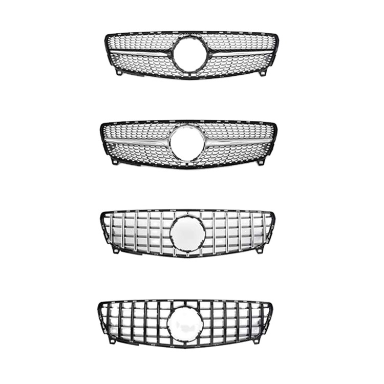 Vehicle Accessories Car Grille for Mercedes Benz a W176 2016-2018 Diamond/GTR Black/Silver,www.hongyangcorp.com,Vehicle Accessories Car Grille for Mercedes Benz a W176 2016-2018 Diamond/GTR Black/Silver