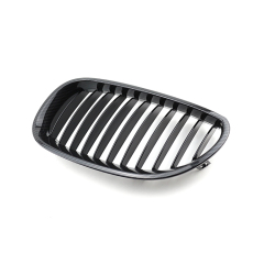 Gloss Black Single Slat Front Bumper Mesh Protector Guard Grille Car Front Grille Fit for BMW Series 5 E60 2003-2010