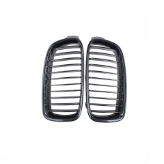 Gloss Black Single Slat 11 Slats Decorative Front Bumper Mesh Grille Car Front Grill Fit for BMW 3 Series F30 F35 2012-IN