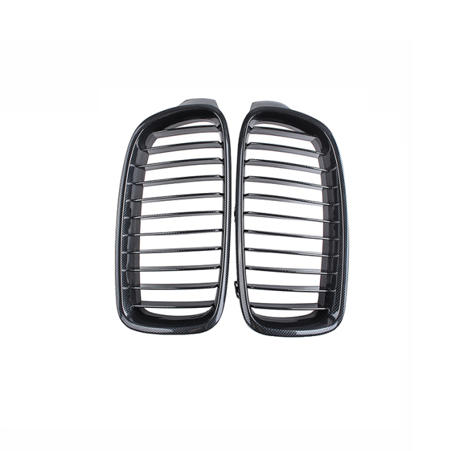 Gloss Black Single Slat 11 Slats Decorative Front Bumper Mesh Grille Car Front Grill Fit for BMW 3 Series F30 F35 2012-IN