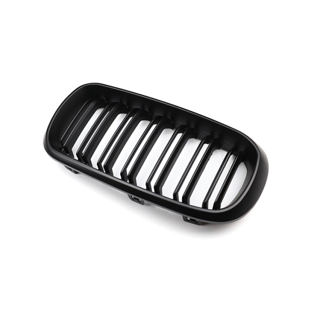 Automotive Matte Black Dual Slat Front Bumper Radiator Mesh Grille Car Front Grille Fit for BMW Series X5 F15 2013-2018,www.hongyangcorp.com,Automotive Matte Black Dual Slat Front Bumper Radiator Mesh Grille Car Front Grille Fit for BMW Series X5 F15 2013-2018