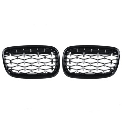 Automobile Diamond Half Silver Auto Front Bumper Mesh Radiator Grille Car Front Grille Fit for BMW Series X5 E70 2008-2014,www.hongyangcorp.com,Automobile Diamond Half Silver Auto Front Bumper Mesh Radiator Grille Car Front Grille Fit for BMW Series X5 E70 2008-2014