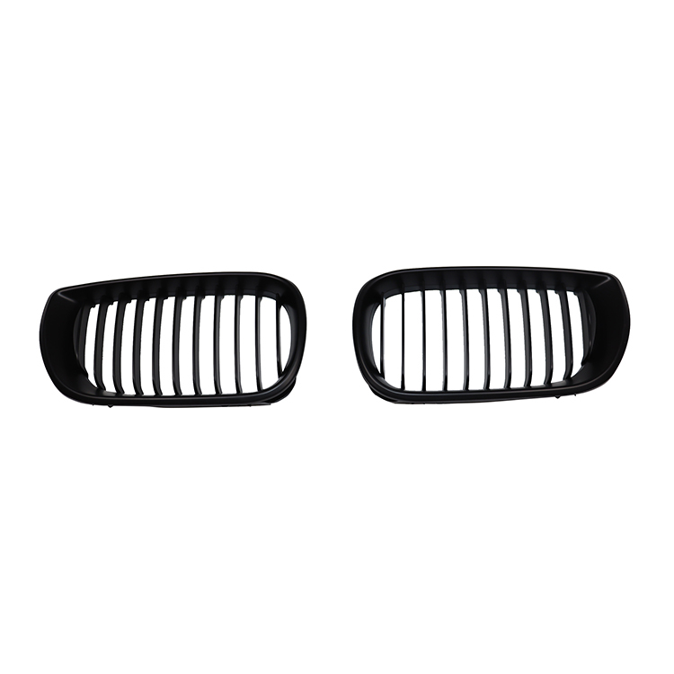 Car Front Bumper Grille for BMW 3 Series E46 Single Slat Line Matte Black  Mesh Grille 2002-2005